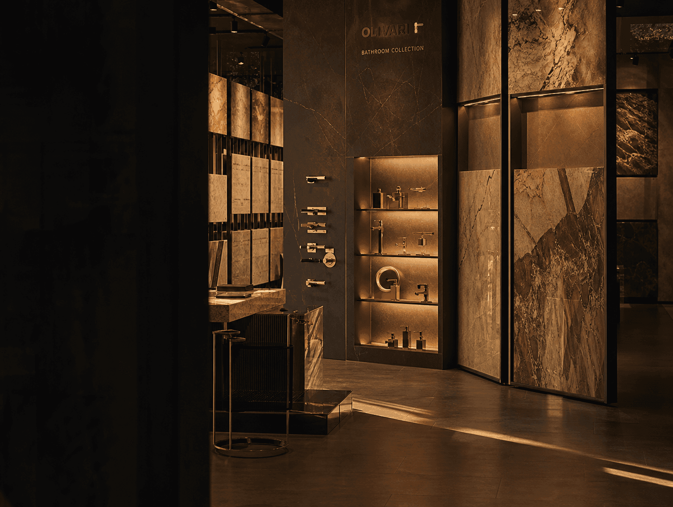 Bogat premium materials showroom
